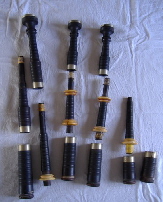 Bagpipe refinishing- Before