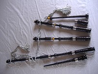 Bagpipe made from African Blackwood with wooden button & stainless steel mounts at $1790 NZ