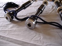 Bagpipe made from African Blackwood with imitation ivory & chromed nickel mounts at $1990 NZ