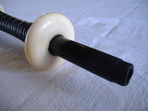 Bagpipe repairs-  broken pins- Before 